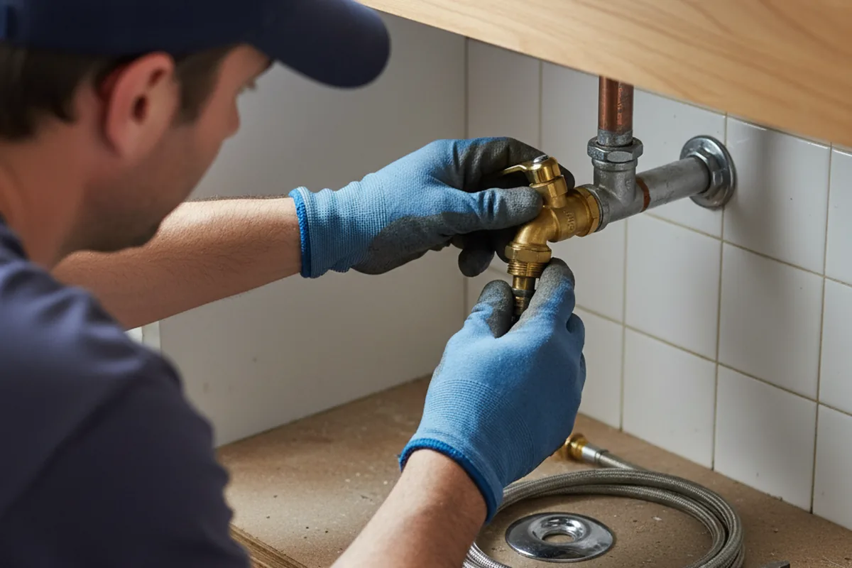 Shutoff valve and fitting work during Repiping in Nixa